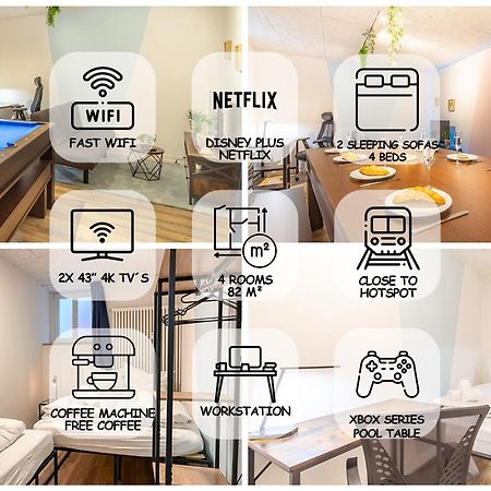 Pool Table Heaven, Workstation, 4K Tv, Netflix Apartamento Leipzig Exterior foto